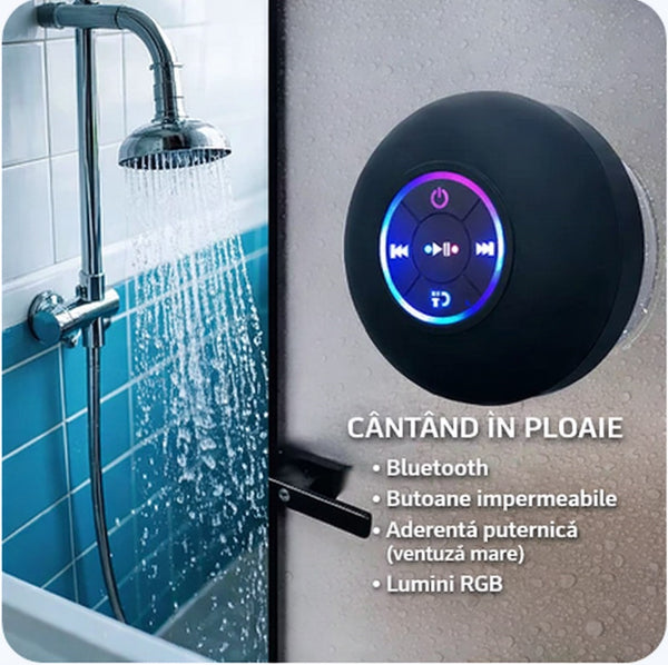 Boxă Bluetooth Duș Portabilă Compactă